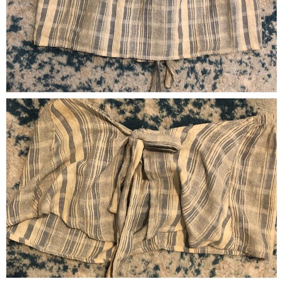 cropped stripe back tie tube top - Picture 2 of 2